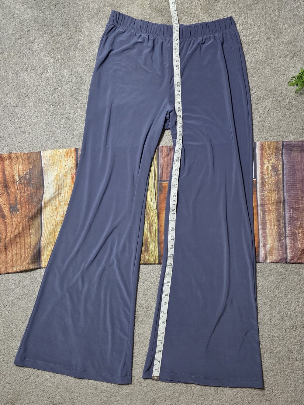 Marla Wynne Pull On Pants Wide Leg Trousers Blue Women's Size Medium - Picture 3 of 8